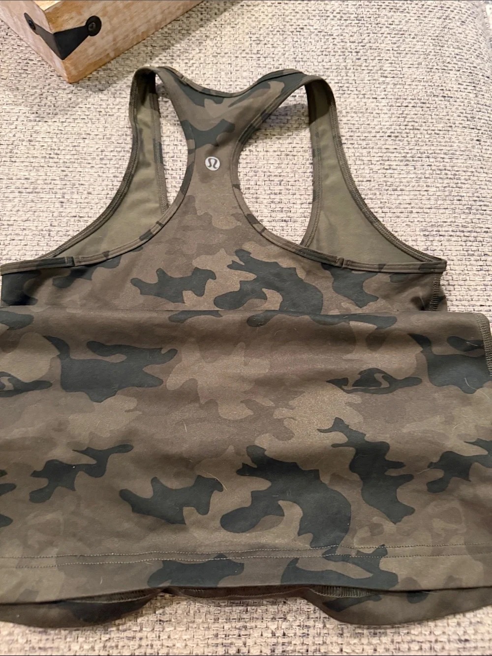 lululemon athletica Olive Camo Racerback Tank